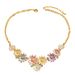 Ins Super Fairy Flower Necklace Simple Drip Oil Design Clavicle Women's Colorful Versatile Long Chain_ipsvogv.com