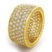 Cao Shi's New Bronze Plate Inlaid Zircon Ring For Men And Women_ipsvogv.com