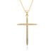 Hot Selling Retro Inlaid Rhinestone Cross Pendant Necklace Creative Ladies Fashion Pendant Clavicle Chain_ipsvogv.com