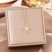 New Korean Version Titanium Necklace For Women's Seaside Starfish Personality Collarbone Chain Fashion Style Stainless_ipsvogv.com