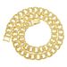 Hip hop cool full diamond leaf Cuban necklace for men and women trendsetters wearing punk motorcycle accessories chain_ipsvogv.com