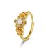 New Alice Bead Drop Glue Gold Plated Ring For Women, Light Luxury, Niche Design, Finger Ring, Cold Style_ipsvogv.com