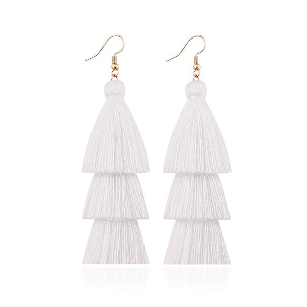 Handmade tassel earrings for women retro ethnic style long earrings Bohemian personality earrings jewelry earrings_ipsvogv.com
