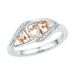Fashionable Rose Gold Love Mom Colorful Ring Mother's Day Birthday Gift_ipsvogv.com