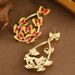 Fashionable Colorful Butterfly With Exaggerated Oil Droplets, Feminine Temperament, Fashionable And High-end Silver_ipsvogv.com