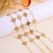 Women's Jewelry Fashion Zircon Lucky Clover Bracelet Light Luxury High End Sense No Fading Four Leaf Clover Bracelet High Version Hand Jewelry_ipsvogv.com