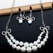Empress Dowager Xi, full of diamonds, bow and pearl patchwork, Saturn earrings, light luxury, high-end sense,_ipsvogv.com