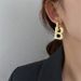 ins retro letter B earrings cold style earrings simple temperament net red earrings personality detachable earrings_ipsvogv.com