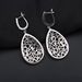 Tourmaline S925 Silver Earrings Retro Personalized Colored Gemstone Natural Crystal Earrings Earrings_ipsvogv.com