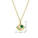 Gold Plated Copper Planet Necklace - Micro Inlaid Rhinestone DIY Pendant, Unique Personality Jewelry For Women & Men_ipsvogv.com