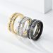 fashion new special double step matte circle diamond full diamond ring home source_ipsvogv.com