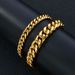 Men's Jewelry Cuban Bracelet Jewelry Female Hip Hop Trend Simple Round Grinding Stainless Steel Encryption Bracelet_ipsvogv.com