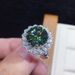 Cao Shi Kwai Live Broadcast New Style Maldives Blue Green Zircon Fire Color Shining Ring_ipsvogv.com