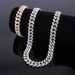 Unisex Jewelry Fashion Jewelry 10mm Thick New Full Diamond Necklace High Quality Alloy Diamond Men And Women Hip Hop Cuban Chain_ipsvogv.com