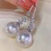 Cao Shi Baroque Style Pearl Earrings Gentle Style Zircon Earrings Elegant Women's Party Wear Accessories_ipsvogv.com