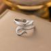 Fashionable New Stainless Steel Ring Punk Hip-hop Style Twelve Zodiac Snake Male And Female Rings_ipsvogv.com