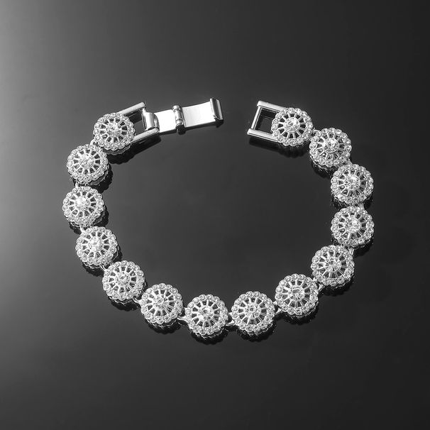 Jewelry alloy full rock sugar for men's cool rap with diamond Cuban chain necklace accessories_ipsvogv.com