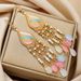 Women’s Jewelry Set Fashion Water Drop Rice Bead Tassel Earrings Niche Ethnic Style Ear Hooks Temperament Light Luxury Holiday Style Earrings_ipsvogv.com