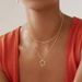 Brass Real Gold Electroplating Hot Sales Simple Twisted Circle Pendant Fashionable Ladies Three Layer Necklace_ipsvogv.com