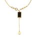 S925 Sterling Silver Necklace Plated K Gold Agate Women's Joker High Sense Sweater Chain_ipsvogv.com
