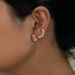 Women's Jewelry Retro K Gold Plated Titanium Steel Small And Exquisite Zircon Earring Combination_ipsvogv.com