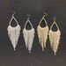 Rhinestone Claw Chain Earrings Bridal Atmospheric Water Drop Temperament Exaggerated Tassel Earrings E620 Light Luxury High end Feeling_ipsvogv.com