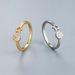 Unisex Version Of The Star Moon Diamond Zircon CZ Ring Female Index Finger Ring Gold And Silver Light Luxury Ins Style Hand Jewelry_ipsvogv.com