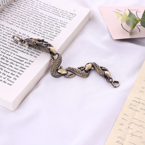Twelve Zodiac Dominant Chinese Men's Bracelet Dragon Bone Jewelry_ipsvogv.com