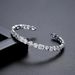 Women's Jewelry K Copper Inlaid Zircon Tennis Chain Fashion Design Dating Commuting Open Adjustable Bracelet_ipsvogv.com