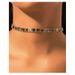 Personalized Alloy Color Rhinestone Short Necklace Cross Border Choker Fashion Ladies Necklace_ipsvogv.com