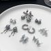 Women’s Jewelry Set Fashion Earrings Autumn And Winter Pearl Zircon Silver Needle Simple And Versatile Light Luxury Metallic Accessories_ipsvogv.com