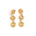 stainless steel personality round thread line winding earrings female hot selling titanium steel earrings_ipsvogv.com