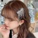 Fashion all match hairpin tassel bow rhinestone side clip girl hairpin hair ornament headdress_ipsvogv.com