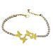 Fashion simple diamond butterfly Anklet innovation combined with hip hop rhinestone Anklet jewelry Anklet_ipsvogv.com