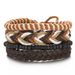 Hot Selling New Men's Set Wooden Coconut Shell Beads Chain Woven Leather Multi-layer Bracelet_ipsvogv.com