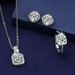 Elegant, Luxurious, Shiny Exquisite Necklace, Earrings, Ring Set, Jewelry, Creative, Beautiful, Fashionable And_ipsvogv.com