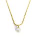 New Titanium Steel Gold Millet Pearl Collarbone Necklace For Women's Light Luxur And Niche High-end Design Sense_ipsvogv.com