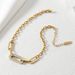 Women's Jewelry Ins Simple Fashion Handmade Chain Stainless Steel Necklace Female Retro K Gold Plated Bracelet Jewelry_ipsvogv.com