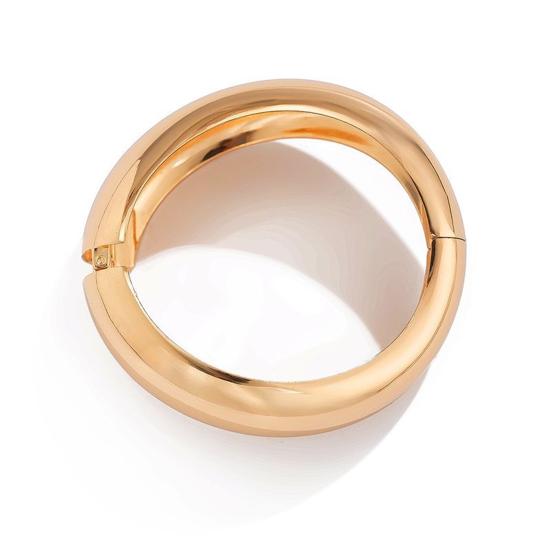 Simple Classic Style Solid Color Alloy Wholesale Bangle_ipsvogv.com