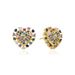 Women’s Jewelry Set Fashion Copper Plated Real Gold Style Love Heart Shaped Micro Inlaid Colored Zircon Earrings Light Luxury Earrings Jewelry_ipsvogv.com