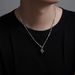 Gemini Titanium Steel Zircon Necklace For Men And Women Light Luxury Hip Hop Design Simple Ins Sweater Chain Jewelry_ipsvogv.com