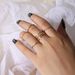 New Geometric Cross Fashion Gold 5-piece Set With Open Alloy Ring_ipsvogv.com