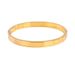 Unisex Jewelry Fashion Titanium steel bracelet simple smooth bracelet gold plated cold style does not fade niche couple bracelet_ipsvogv.com