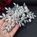 Handmade Headdresses, Bridal Wedding Dress Hair Accessories, Rhinestone Pearl Hair Comb Performance Accessories_ipsvogv.com