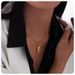 stainless steel gold plated tarot twisted chain necklace female simple personality light luxury pendant jewelry_ipsvogv.com