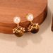 Maillard Style Autumn And Winter Tiger Eye Stone Series High End Fashion Earrings Do Not Fade Tassel Geometric Earrings_ipsvogv.com