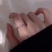 Sterling Silver Plain Female Index Finger Open Ring, Summer Simple and Unique Design, Sparkling Diamond Self disciplined_ipsvogv.com