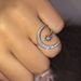 Crescent Fashion Ethnic Style Star Moon Index Finger Open Ring_ipsvogv.com