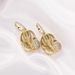 Inlaid Zircon Microphone Microphone Headphones Hip Hop Earrings National Trend Gold Earrings_ipsvogv.com