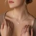 New 26 English Letter Square Pendant, Fashionable And Simple Paper Clip, Collarbone Chain Necklace, Women's Instagram_ipsvogv.com